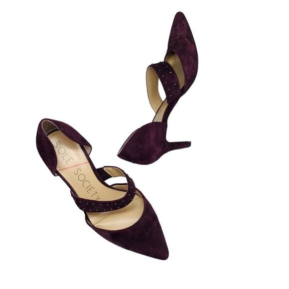 Sole Society Dark Plum Drisela Pumps - Size 5 - Picture 10 of 16